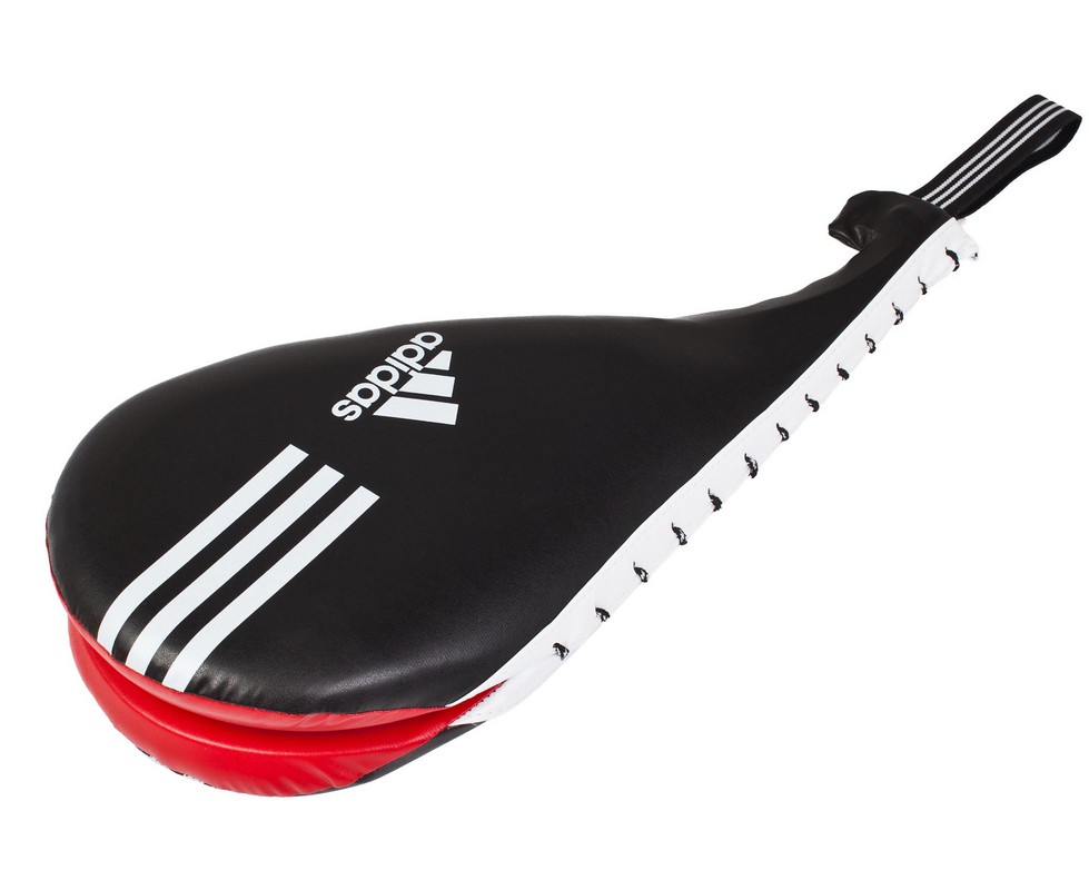 Ракетка для тхэквондо двойная Adidas Maya Double Target Mitt черно-красная adiTDT03 979_800