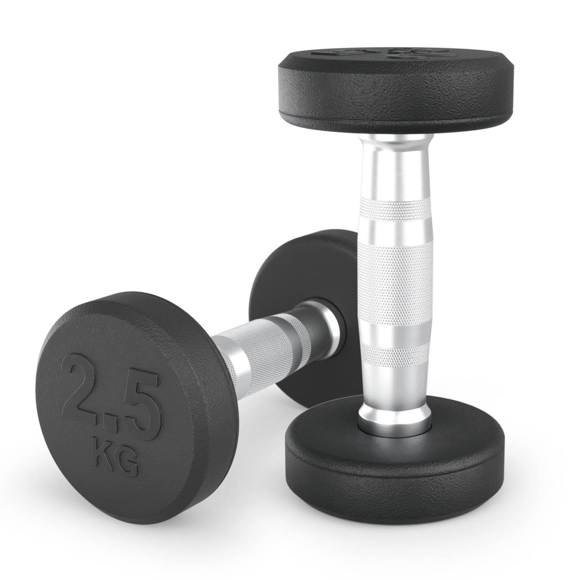 Гантель круглая обрезиненная 2,5 кг UnixFit PRO DBRND2_5PBKx2 2 шт 1999_2000