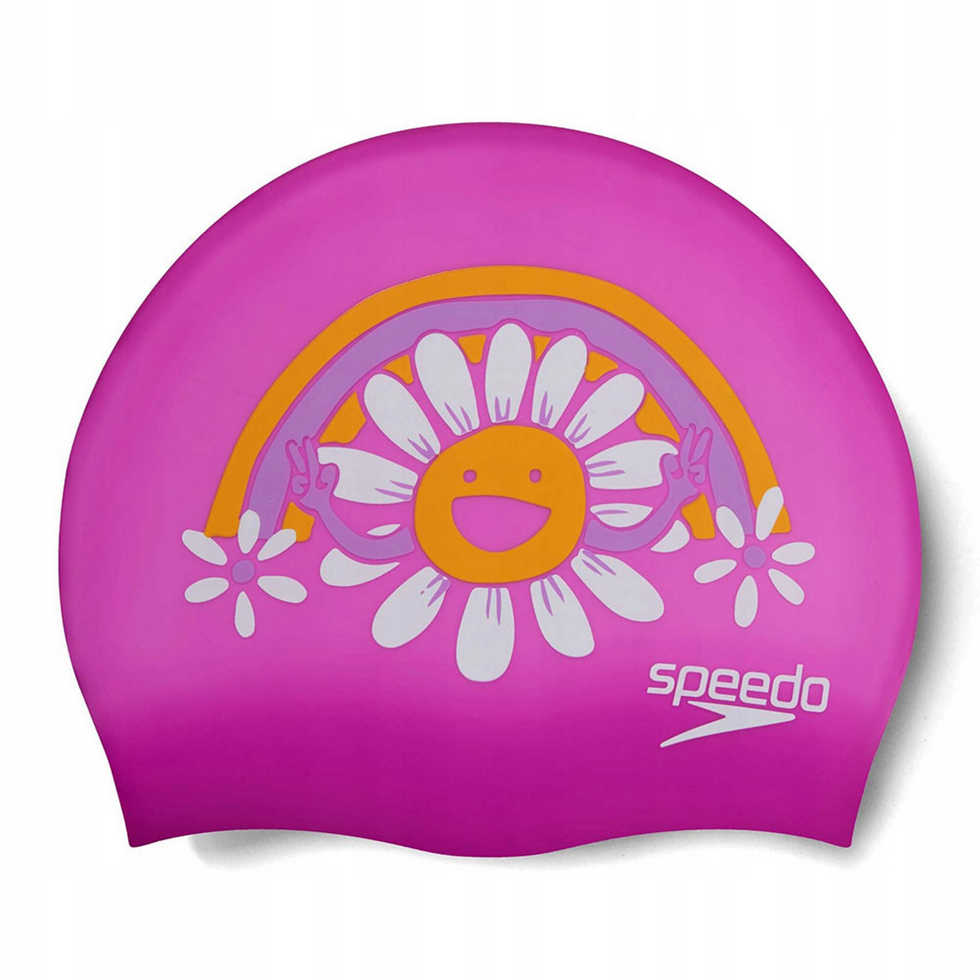 Шапочка для плавания детская Speedo Boom Silicone Cap Jr 8-0838615956 розовый 2000_2000