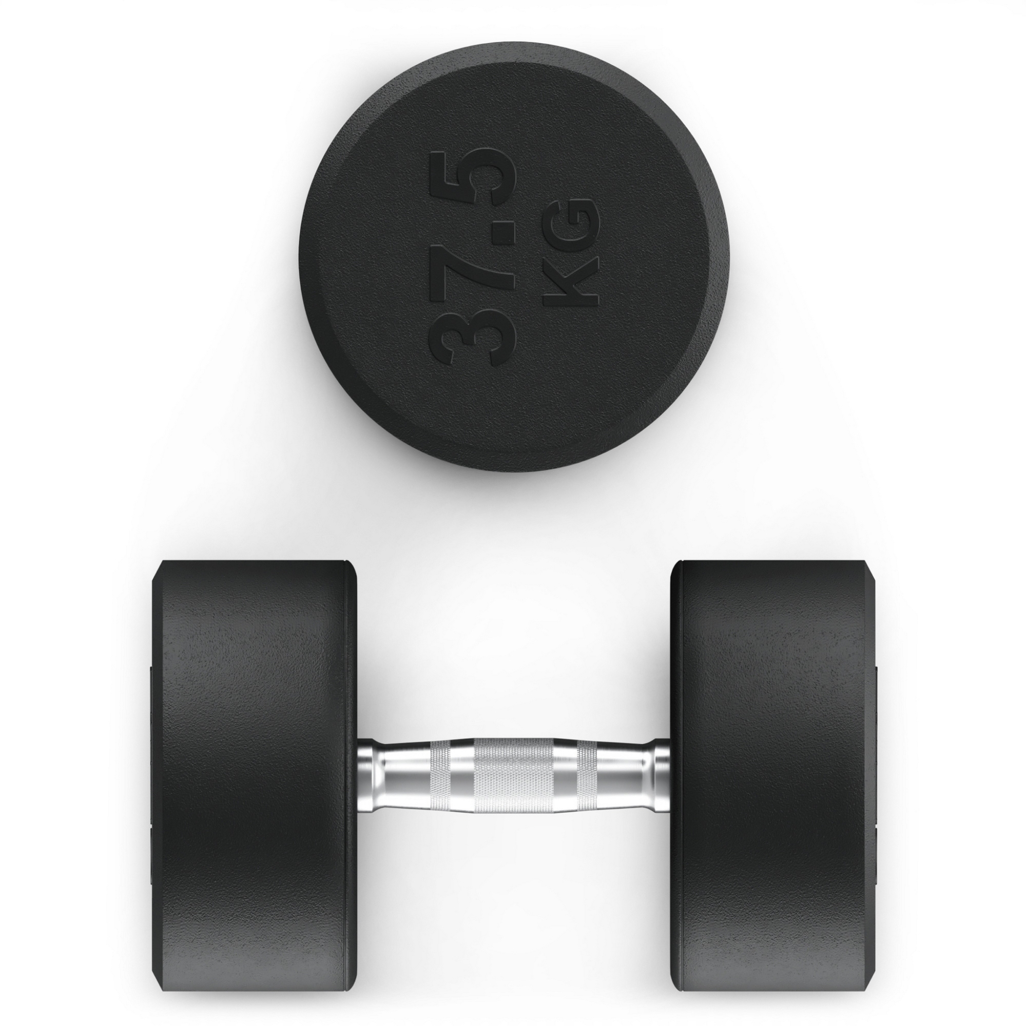 Гантель круглая обрезиненная 37.5 кг UnixFit PRO DBRND37_5PBKx2 2 шт 1999_2000