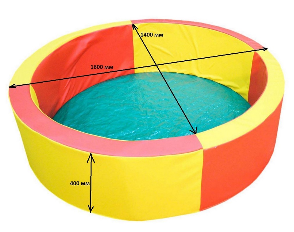 Сухой бассейн с набором шаров (в наборе 800 разноцветных шаров) Dinamika ZSO-002374 1012_800