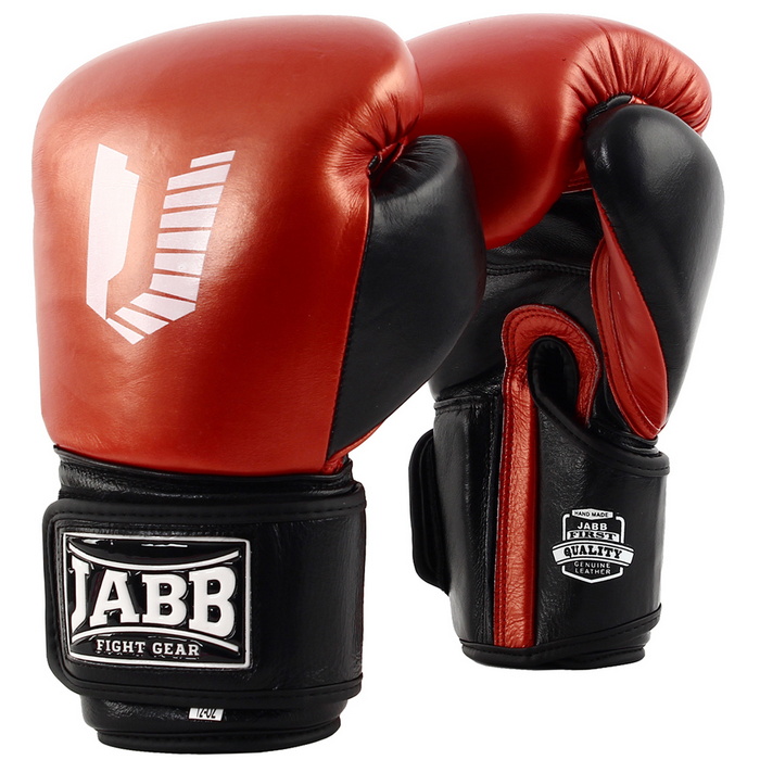 Боксерские перчатки Jabb JE-4075/US Craft коричневый/черный 10oz 700_700