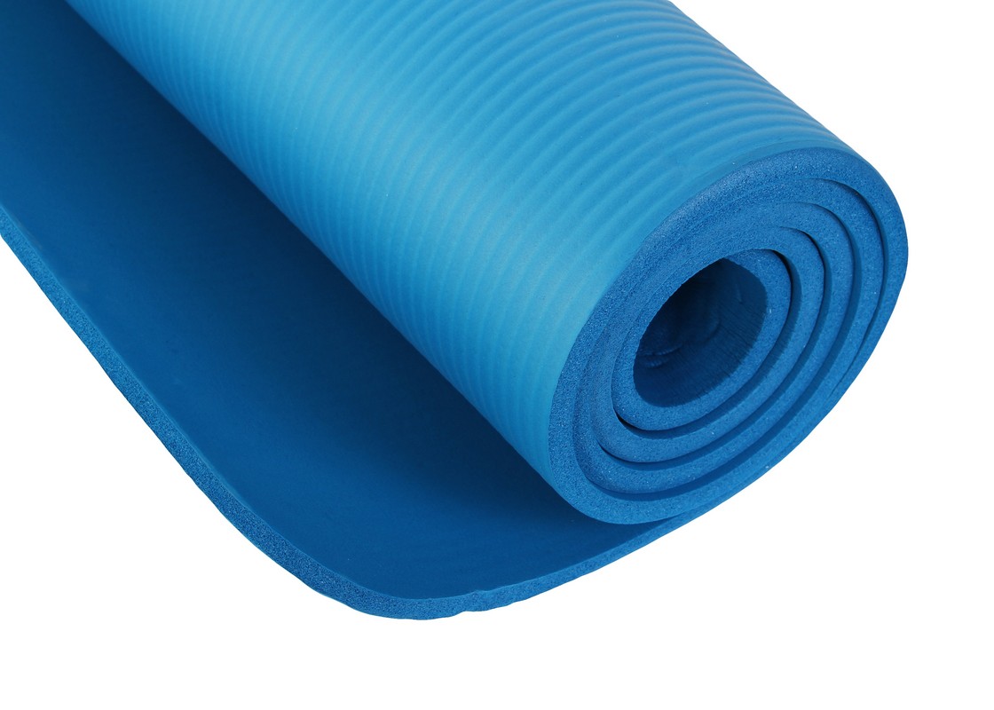 Коврик для фитнеса и йоги Larsen NBR 183х61х1,5см синий 1120_800