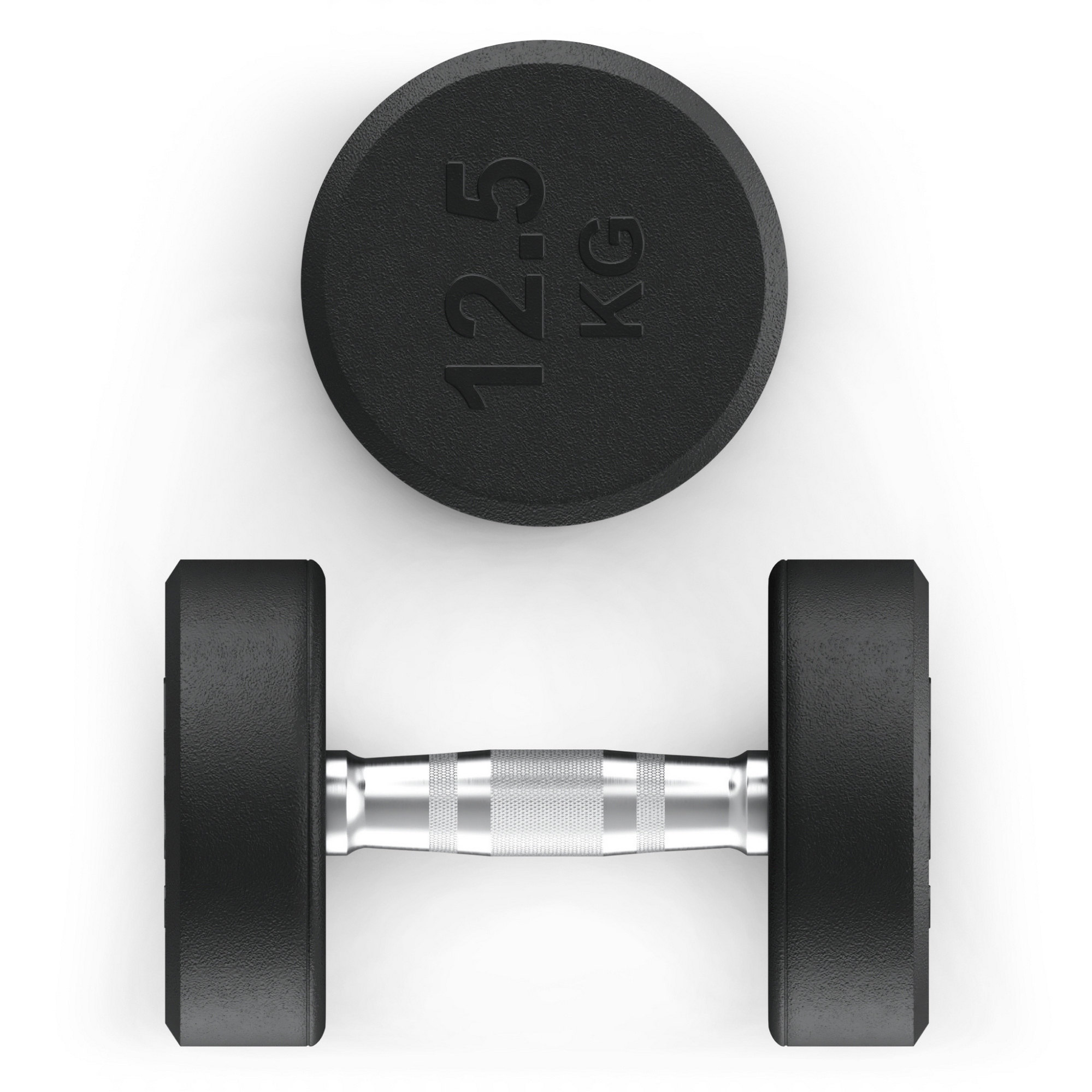 Гантель круглая обрезиненная 12,5 кг UnixFit PRO DBRND12_5PBKx2 2 шт 1999_2000