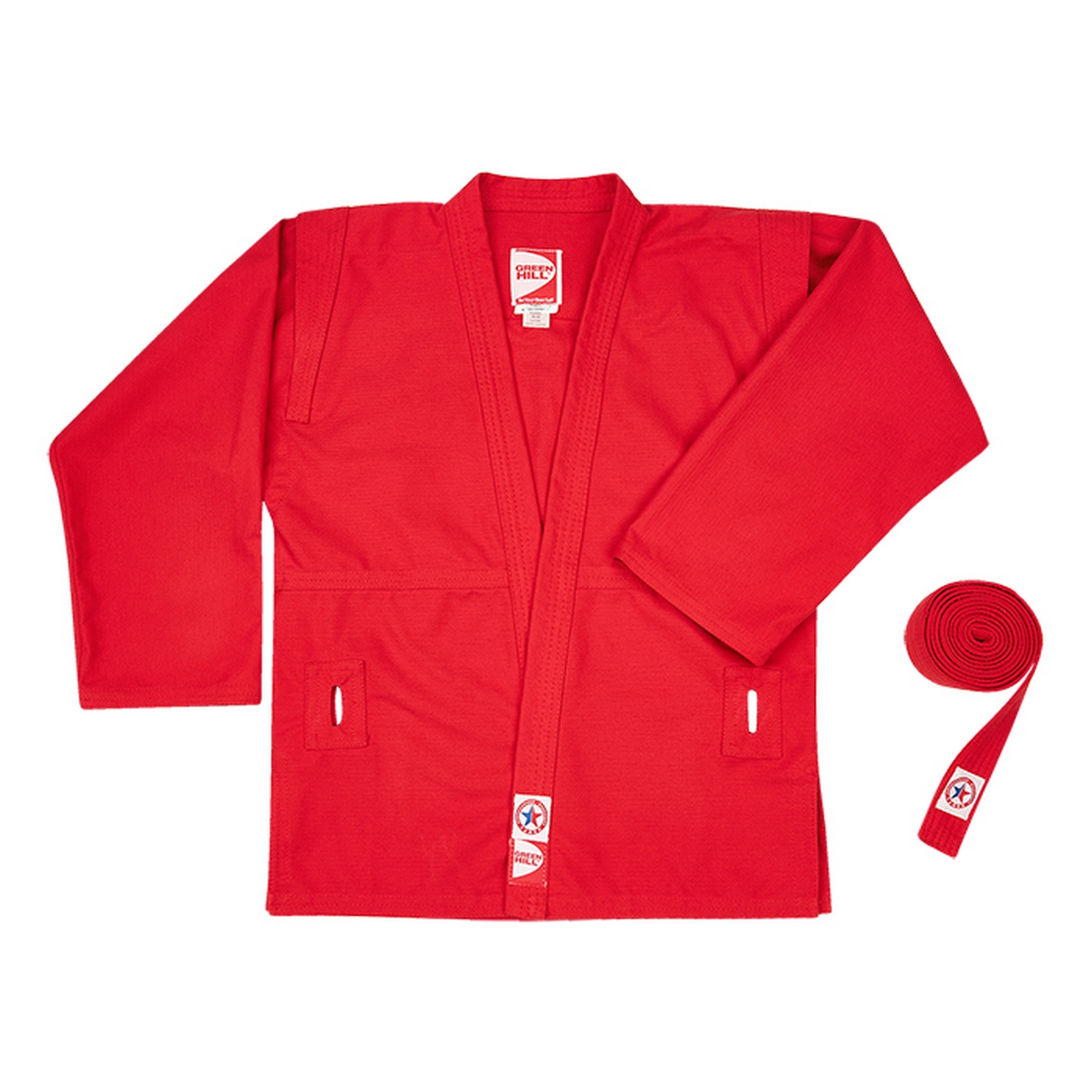 Куртка САМБО JUNIOR Green Hill SSJ-10369 красный 1600_1600