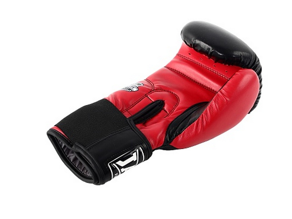 Боксерские перчатки Jabb JE-4056/Eu 56 черный/красный 12oz 933_700