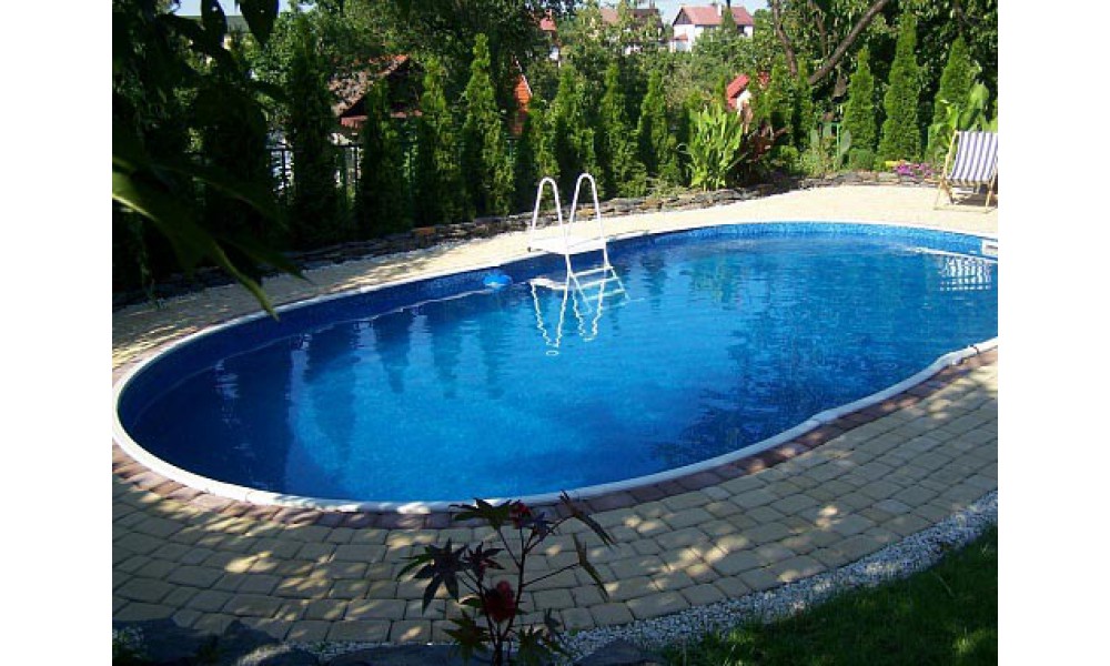 Морозоустойчивый бассейн Azuro 405DL, овальный 7,3х3,7х1,2 м Comfort 1000_600