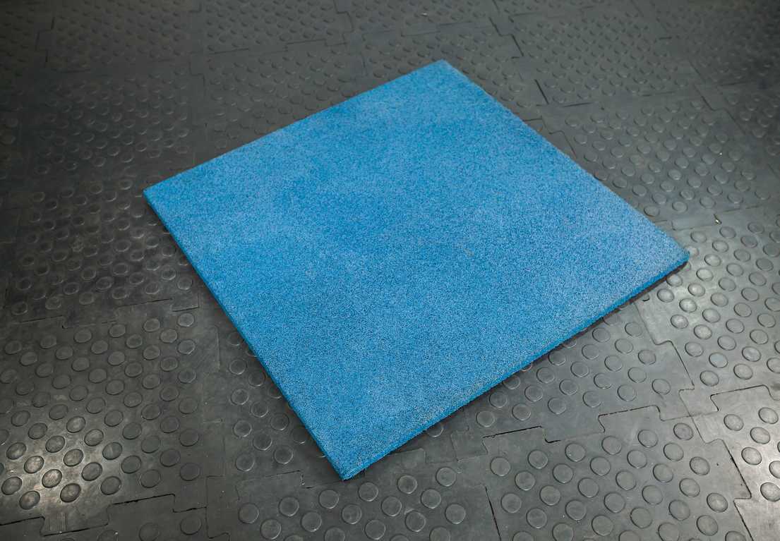 Напольное резиновое покрытие Stecter 1000х1000х30 мм (синий) 2248 1105_767