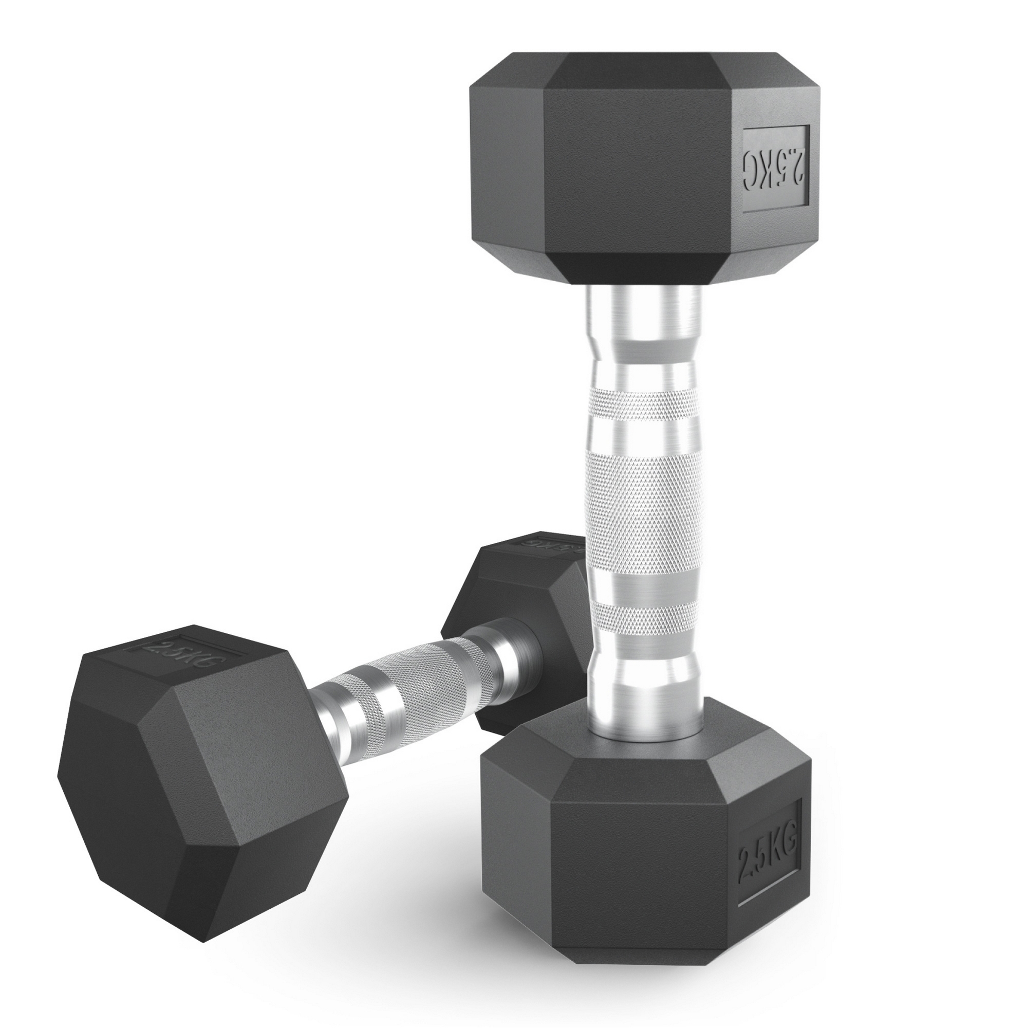Гантель гексагональная обрезиненная 2,5 кг UnixFit DBHEX2_5x2 2 шт 1999_2000