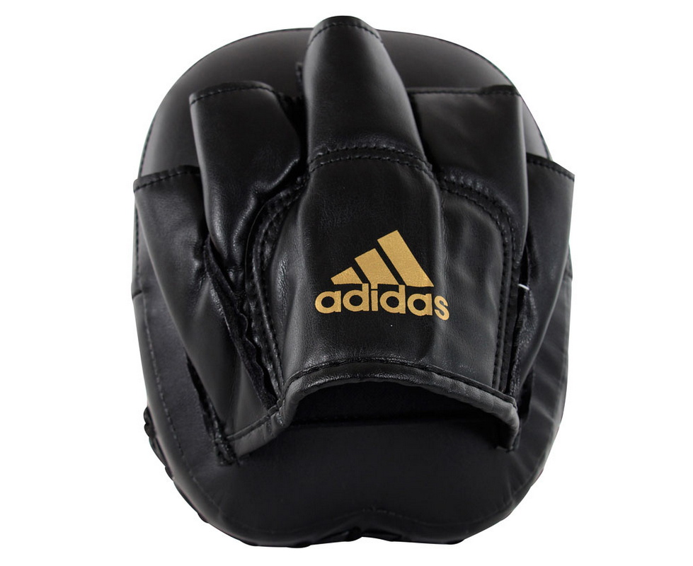 Лапы Adidas Short Focus Mitts черно-золотые adiMP02 979_800