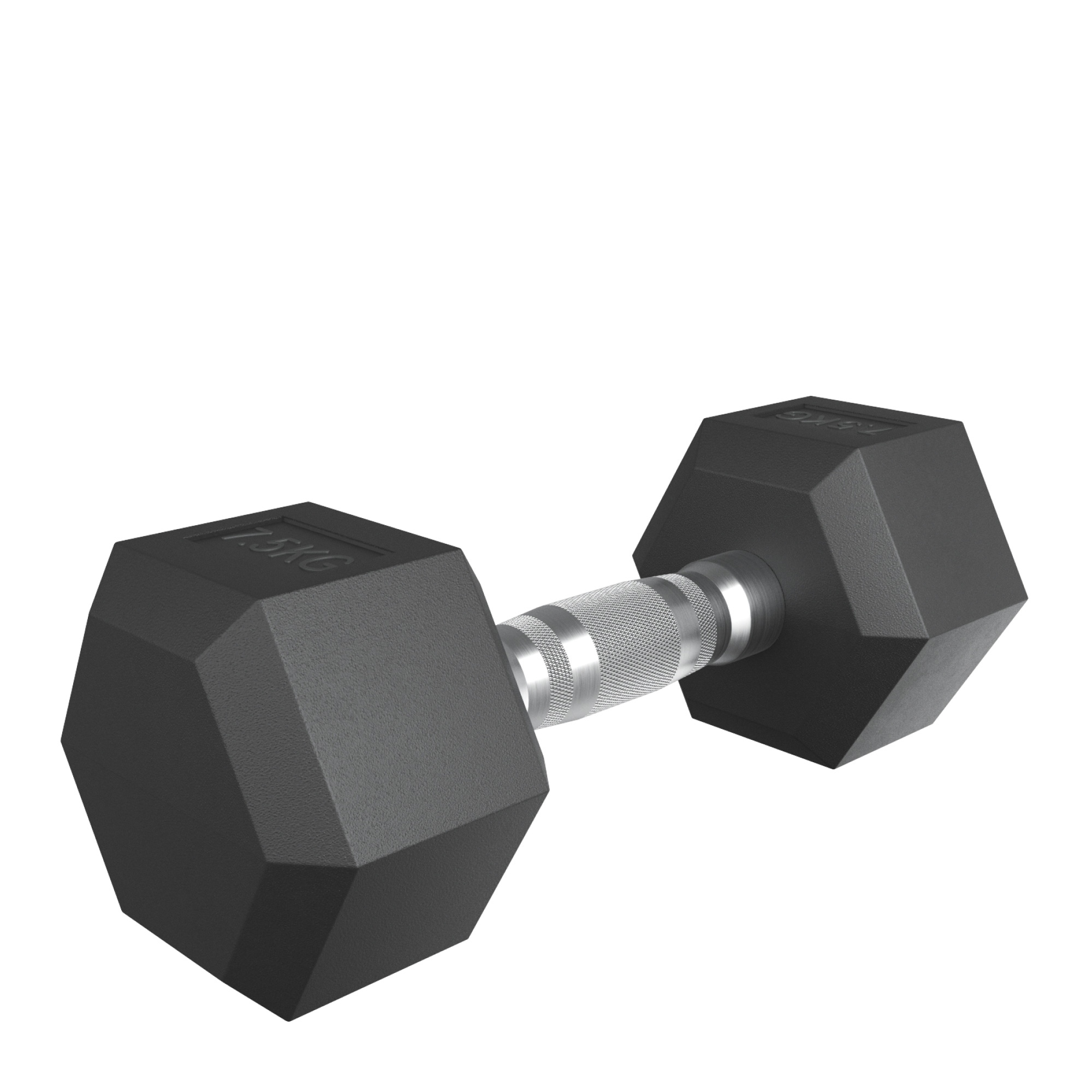 Гантель гексагональная обрезиненная 7,5 кг UnixFit DBHEX7_5x2 2 шт 2000_2000
