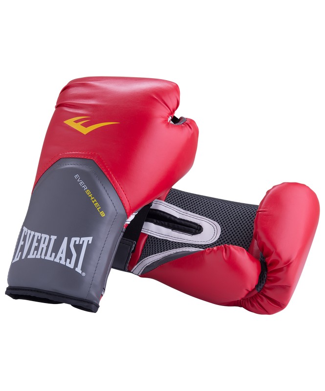 Перчатки боксерские Everlast Pro Style Elite 2110E, 10oz, к/з, красный 665_800