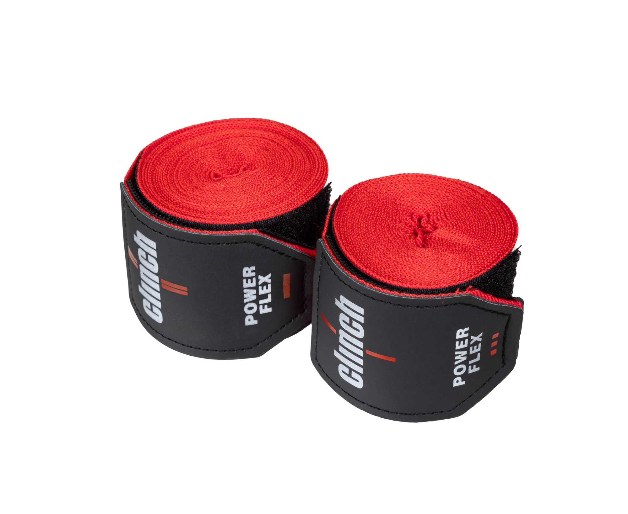 Бинты боксерские 350см Clinch Boxing Hand Wrap Power Flex C239 красный 2000_1639