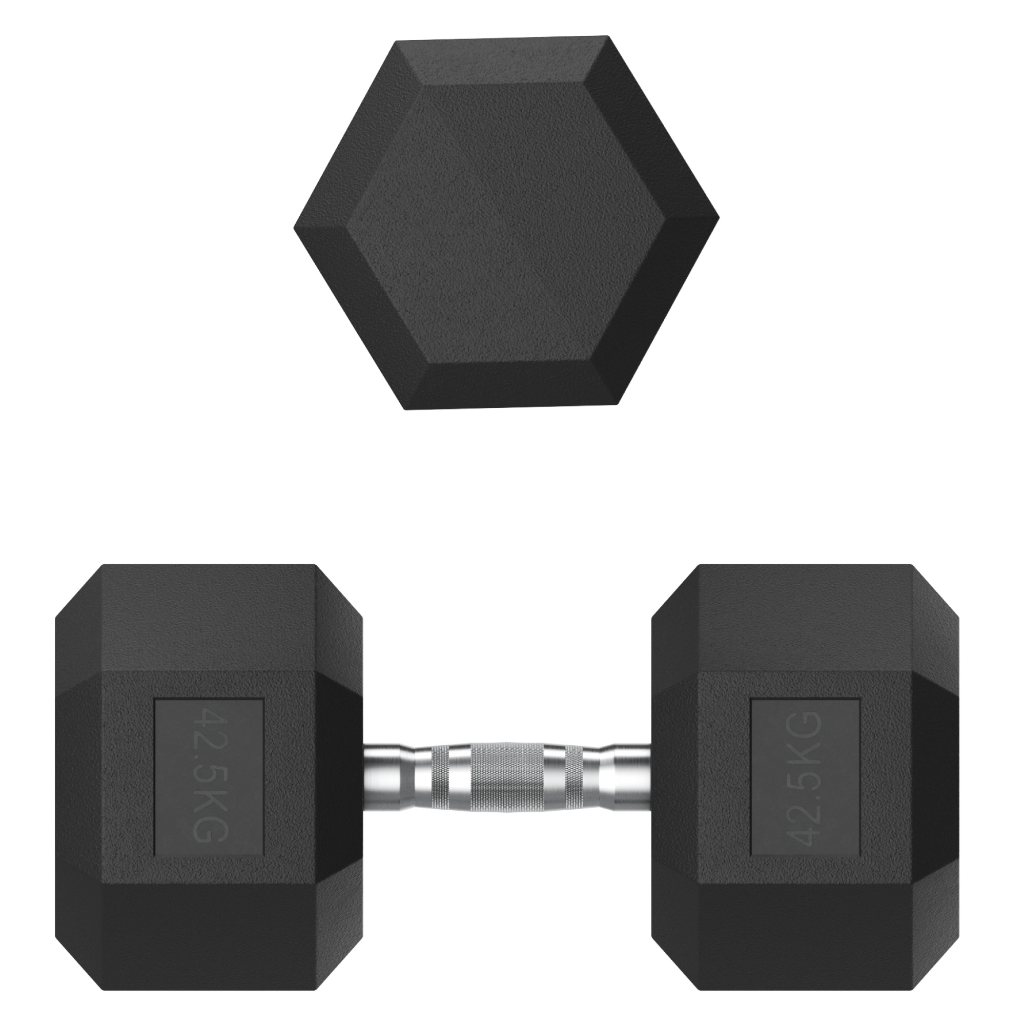 Гантель гексагональная обрезиненная 42,5 кг UnixFit DBHEX42_5x2 2 шт 2000_2000