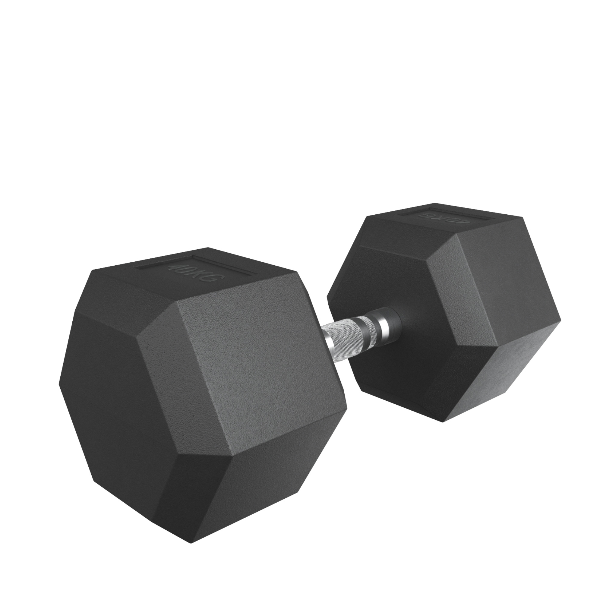 Гантель гексагональная обрезиненная 40 кг UnixFit DBHEX40x2 2 шт 2000_2000