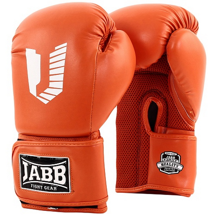 Боксерские перчатки Jabb JE-4056/Eu Air 56 оранжевый 10oz 700_700