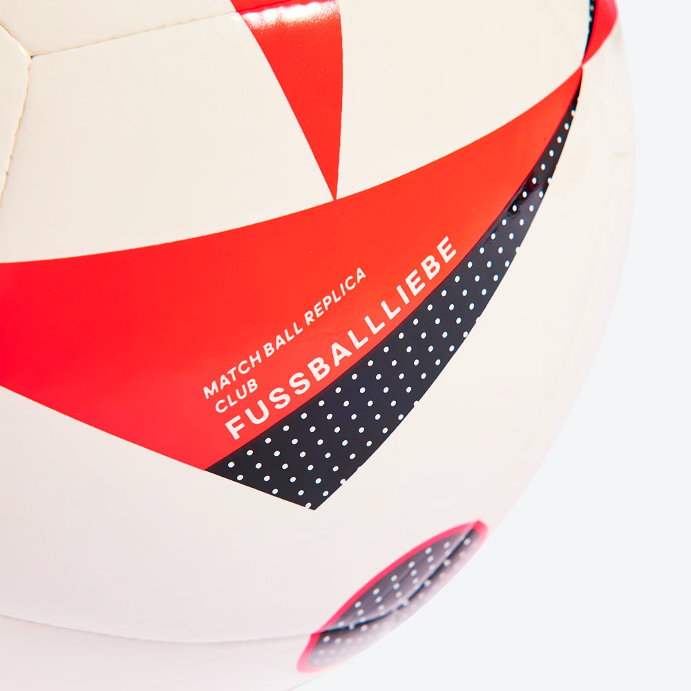 Мяч футбольный Adidas Euro24 Club IN9372, р.4, ТПУ, 12 пан., маш.сш., бело-красно-черный 1000_1000