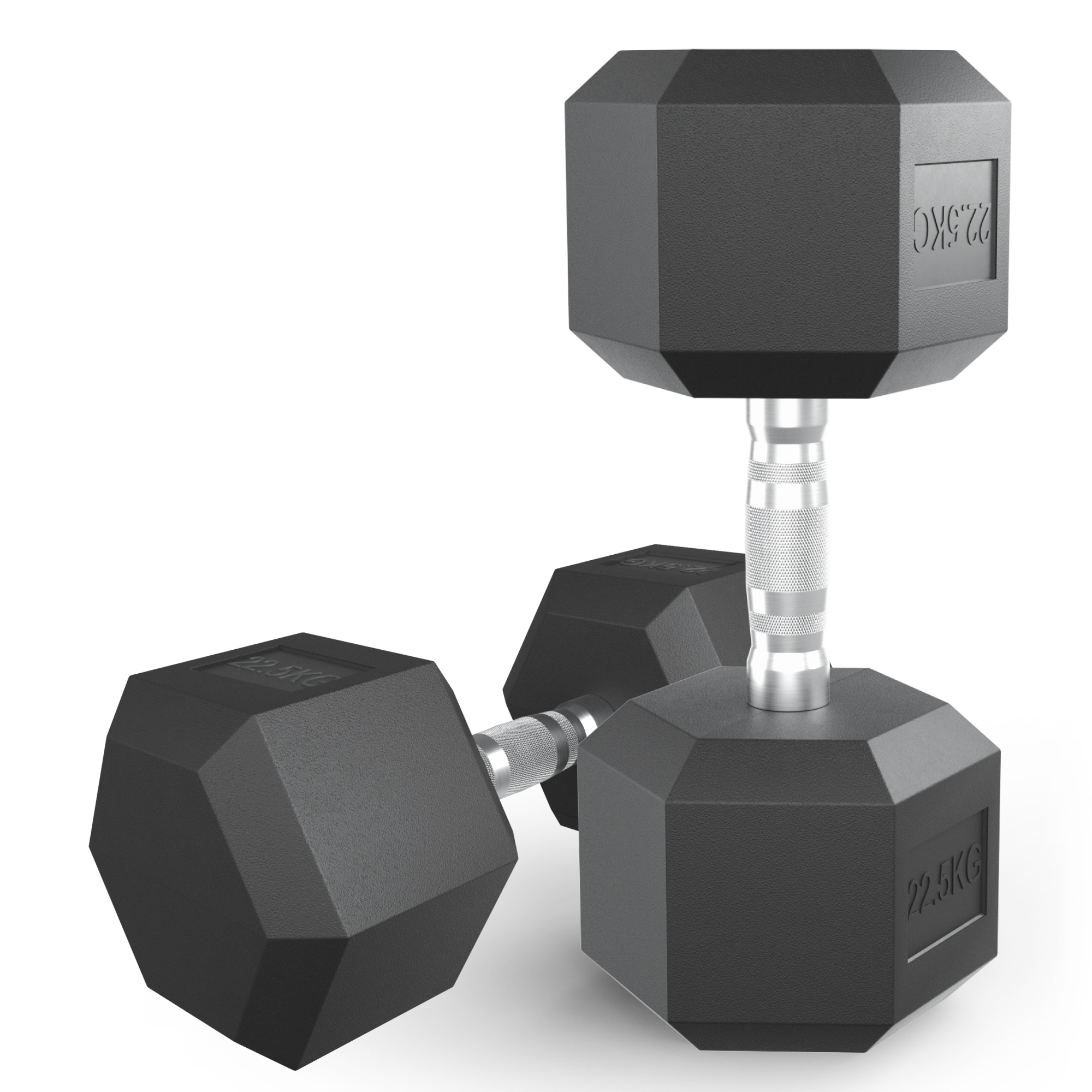 Гантель гексагональная обрезиненная 22,5 кг UnixFit DBHEX22_5x2 2 шт 2000_2000
