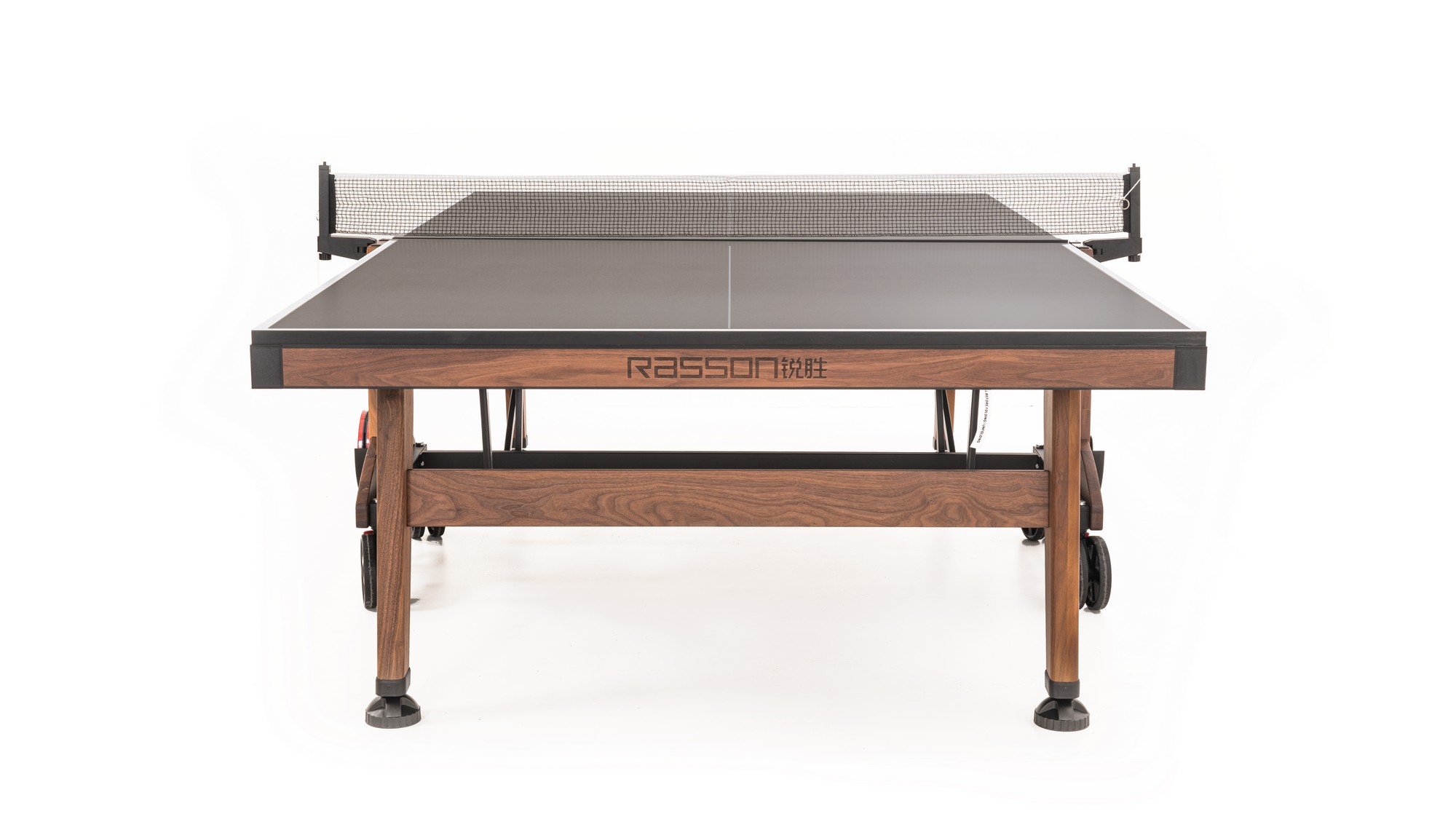 Теннисный стол складной для помещений Rasson Premium T03 Indoor 51.235.01.2 натуральный орех 2000_1125