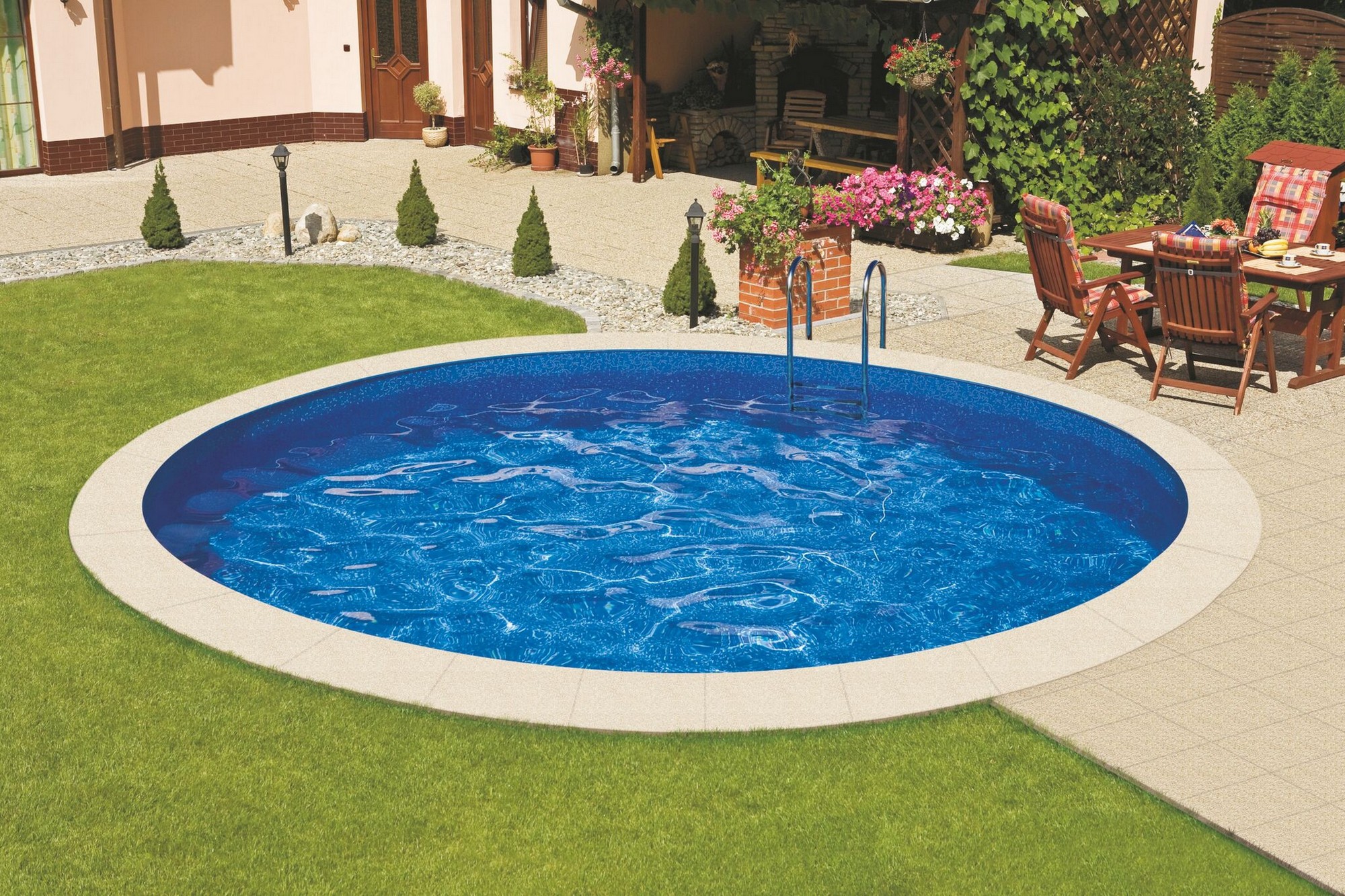 Морозоустойчивый бассейн круглый 400x400x150см Mountfield Ibiza 3EXB0093[3BZA1078] мозаика 2000_1333