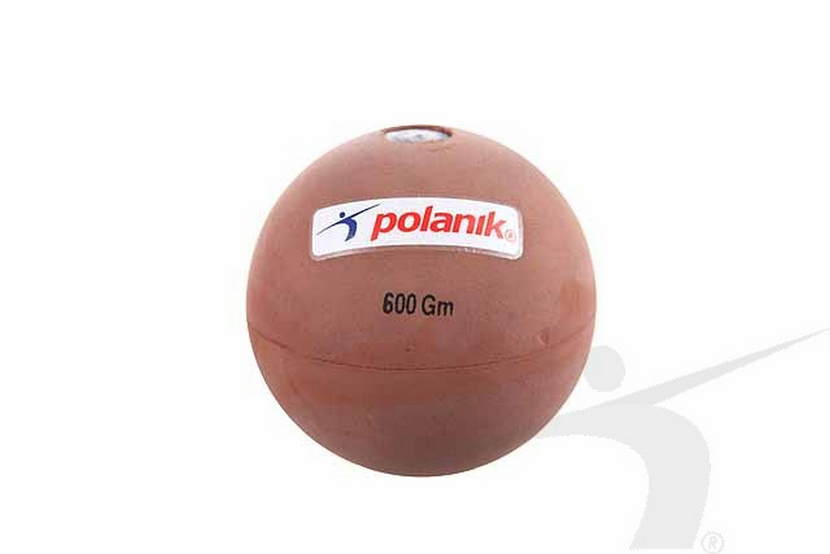 Мяч для тренировки метания резиновый, 600 г Polanik JRB-0,6 1199_800
