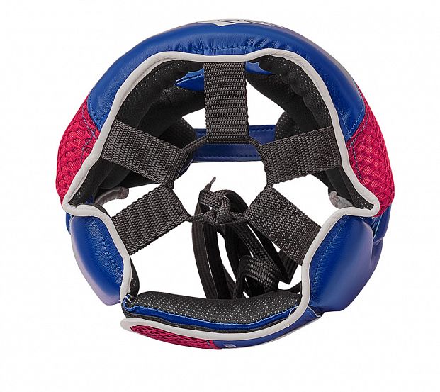 Шлем боксерский Adidas Hybrid 150 Headgear adiH150HG сине-красный 621_553