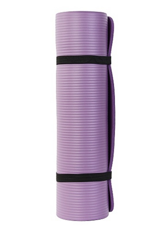 Коврик для фитнеса и йоги Larsen NBR 183х61х1,5см фиолетовый 571_800