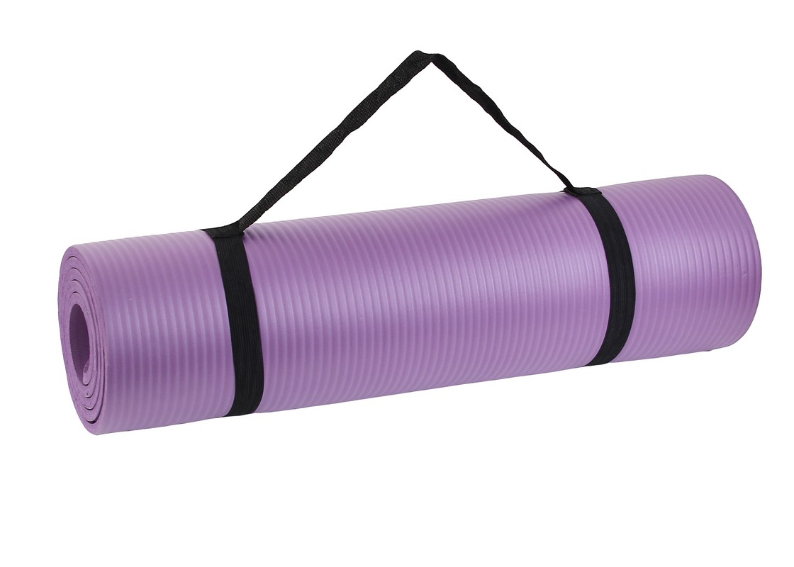 Коврик для фитнеса и йоги Larsen NBR 183х61х1,5см фиолетовый 1120_800