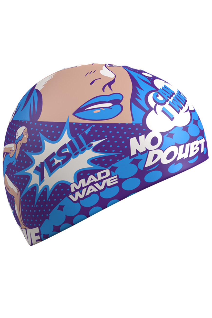 Силиконовая шапочка MadWave Pop-art M0554 22 0 04W синий 870_1305