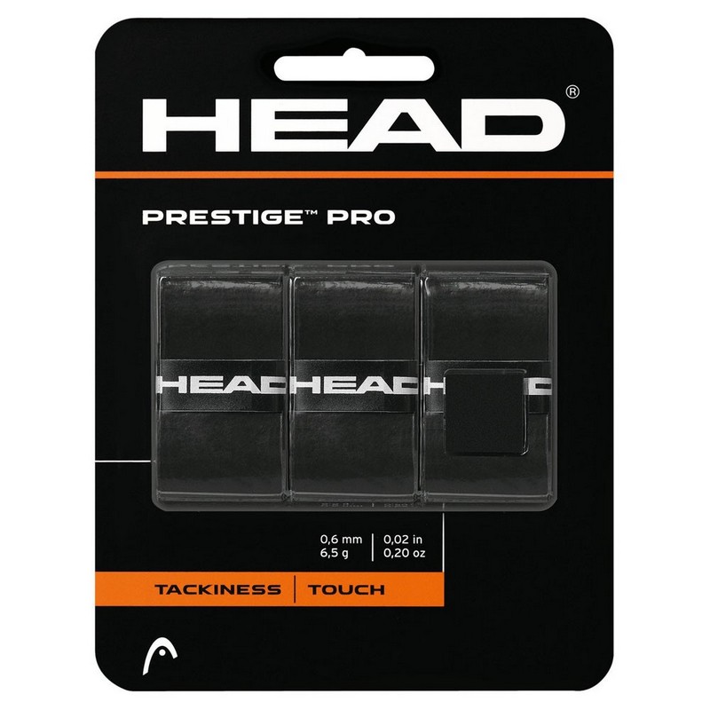Овергрип Head Prestige Pro 282009-BK, 0.55 мм, 3 шт, черный 800_800