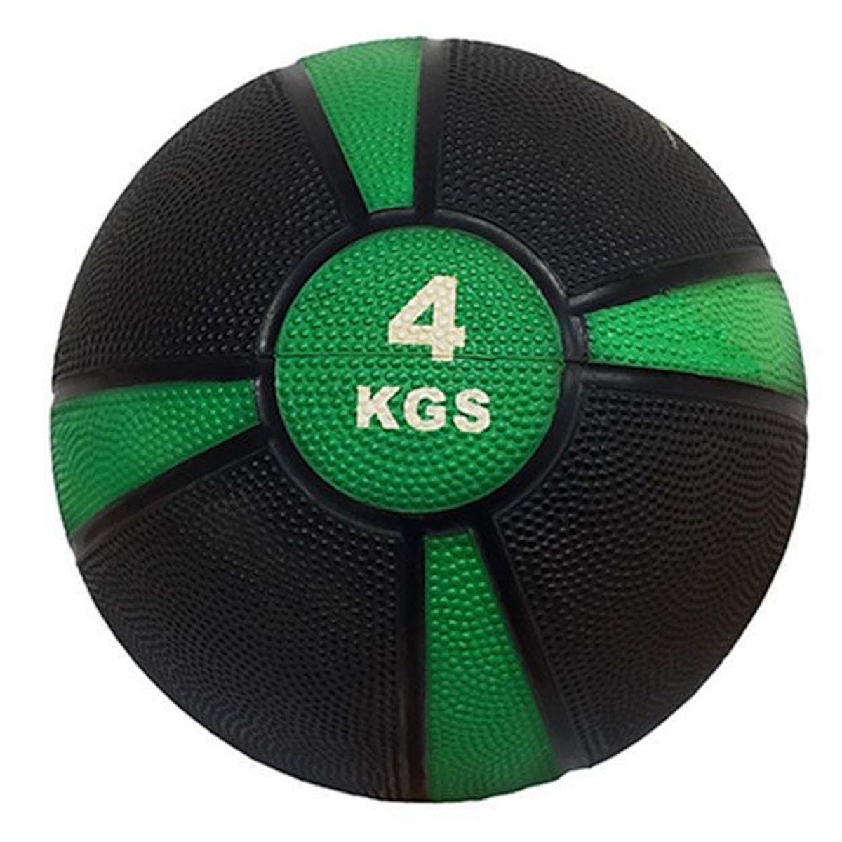 Медбол 4кг Fitex Pro FTX-1212-4kg черный с зеленым 1200_1200