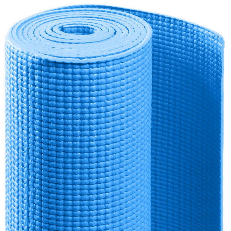 Коврик для йоги Sportex PVC, 173x61x0,4 см (синий) HKEM112-04-BLUE 800_800