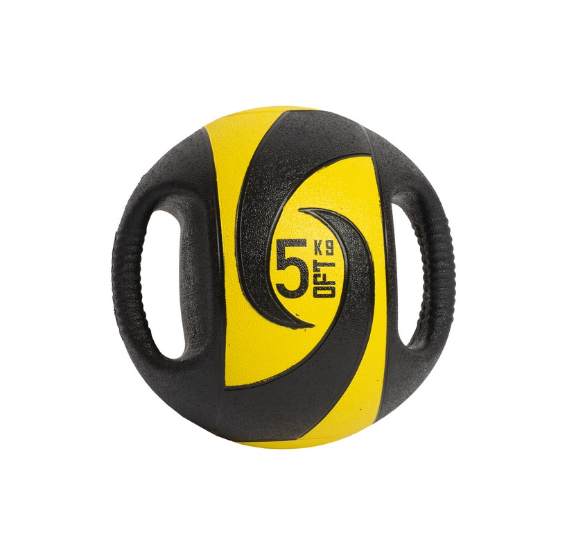Мяч тренировочный Original Fit.Tools 5 кг, с хватами FT-DHMB-05 818_800