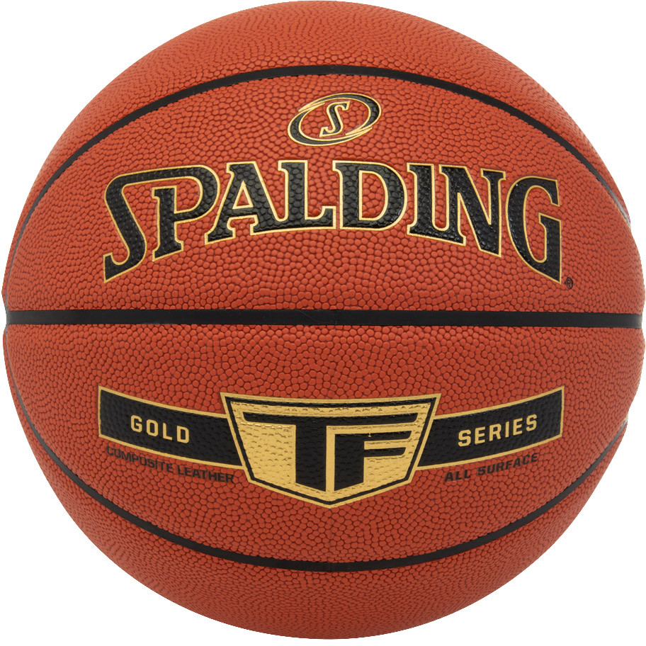 Мяч баскетбольный Spalding Gold TF 76857z, р.7, композит (микрофибра), коричнево-черный 912_912