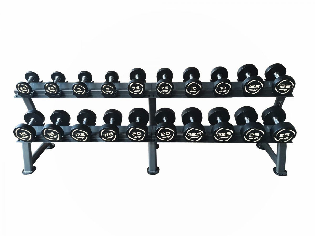 Комплект PVC гантелей 2,5-25кг (10пар) со стойкой V-Sport FTX-312.1 1200_900