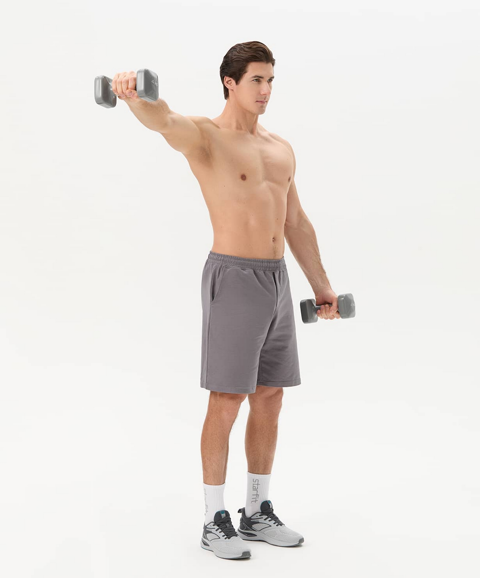 Гантель виниловая 4 кг Star Fit DB-106 темно-серый 1663_2000