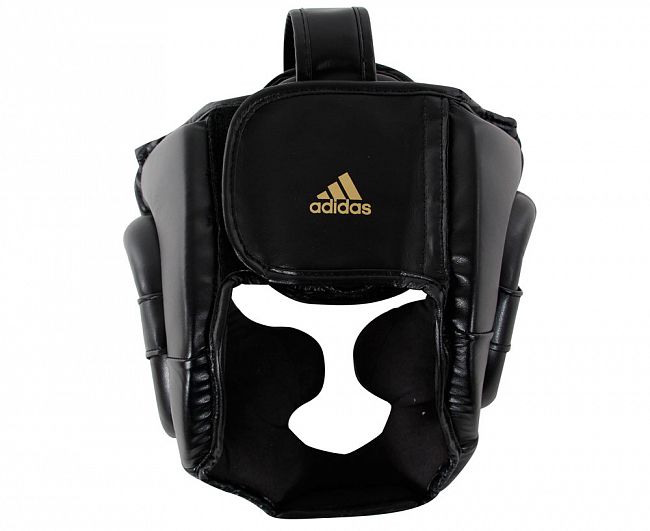 Шлем боксерский Adidas Speed Super ProTraining Extra Protect adiSBHG041 черно-золотой 650_531