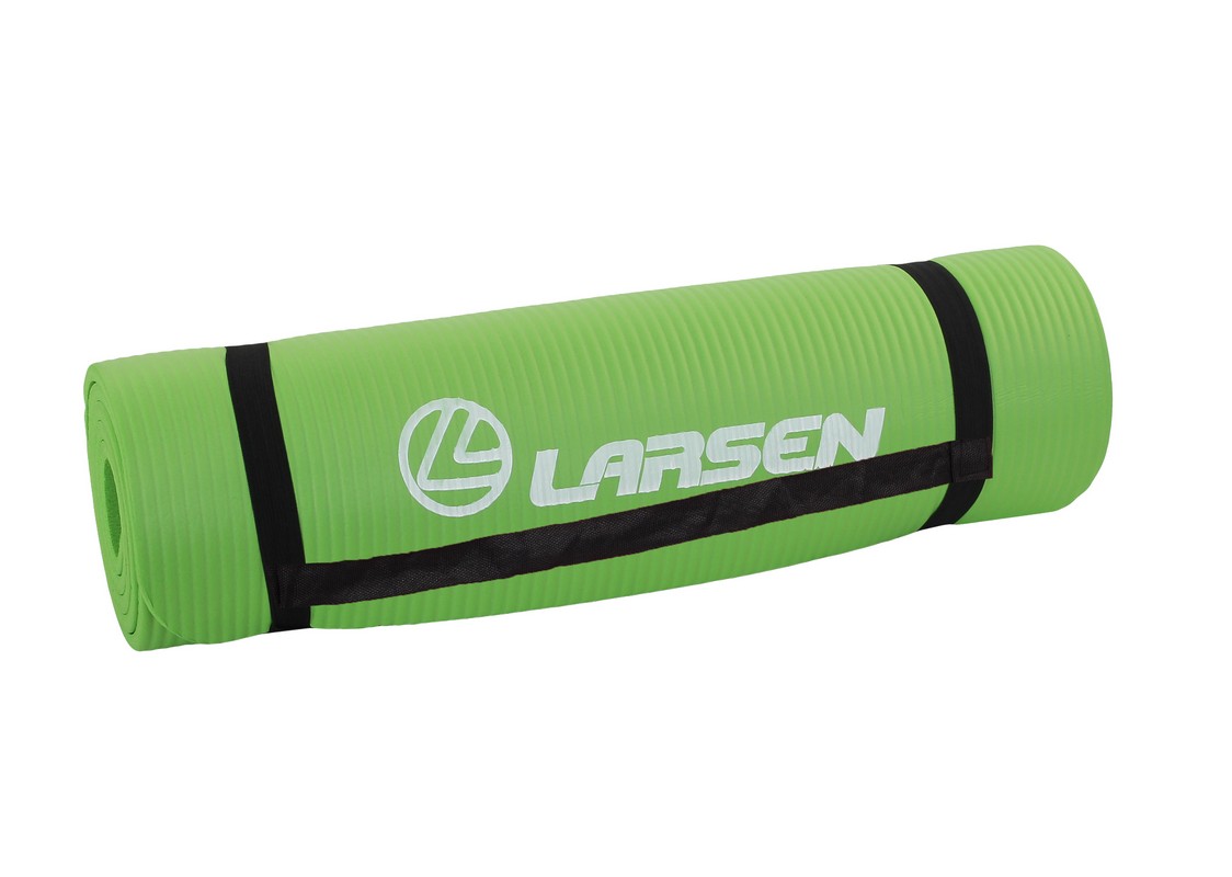Коврик для фитнеса и йоги Larsen NBR зеленый р183х61х1см 1124_800