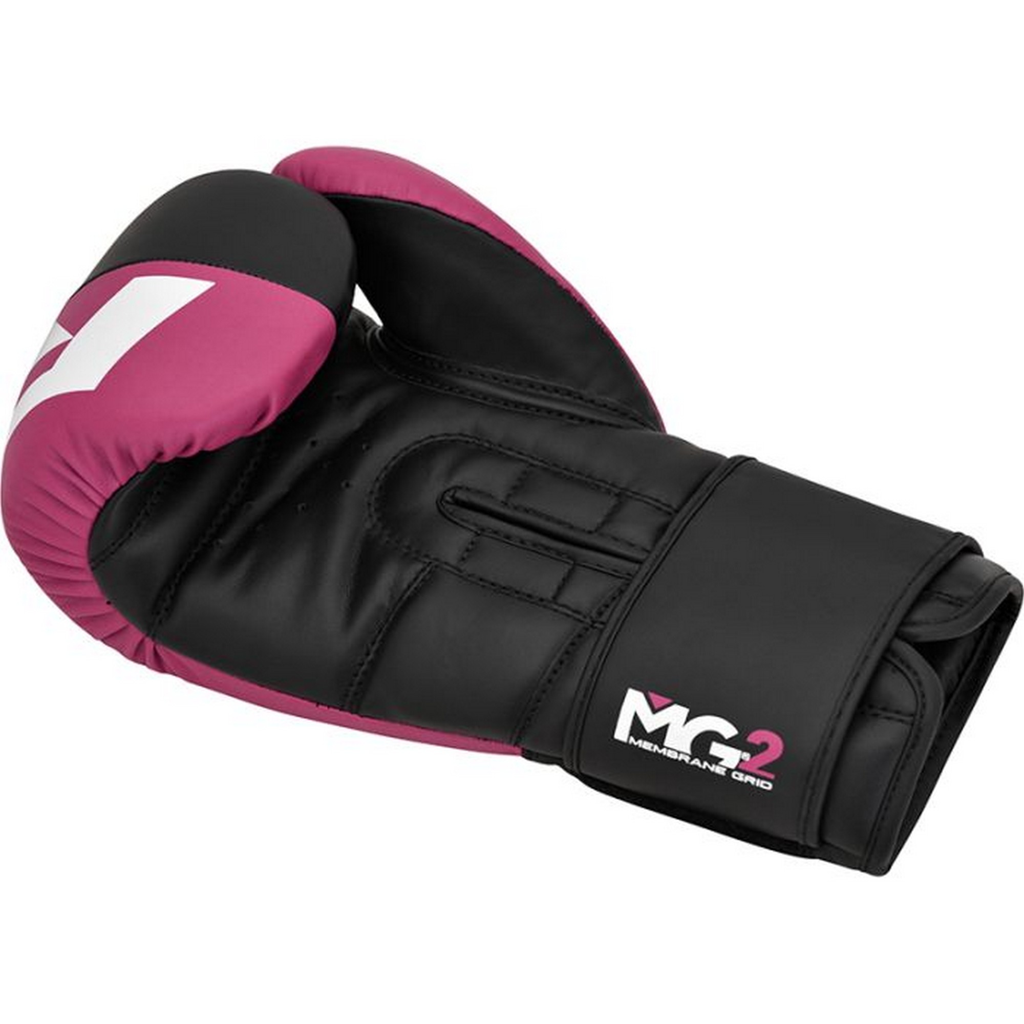 Перчатки тренировочные RDX BGR-F4P-8oz розовый\черный 2000_2000