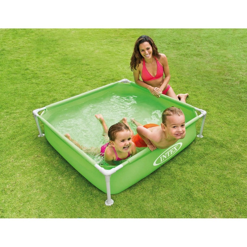 Детский каркасный пластиковый бассейн 122х122х30см Intex Mini Frame 57172 800_800