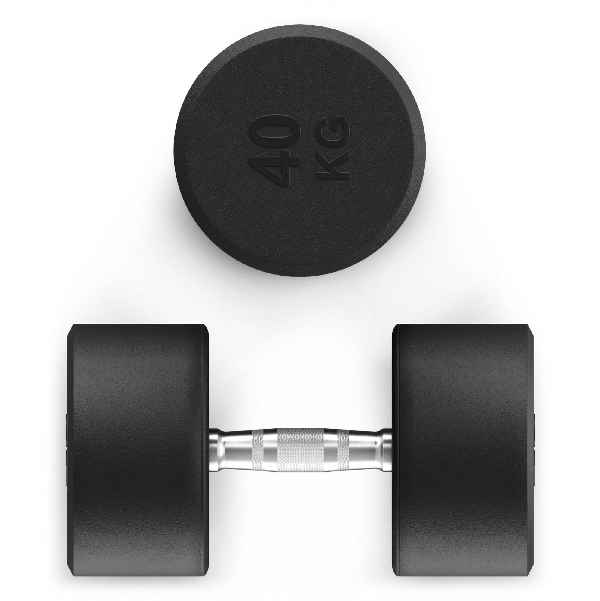 Гантель круглая обрезиненная 40 кг UnixFit PRO DBRND40PBKx2 2 шт 1999_2000