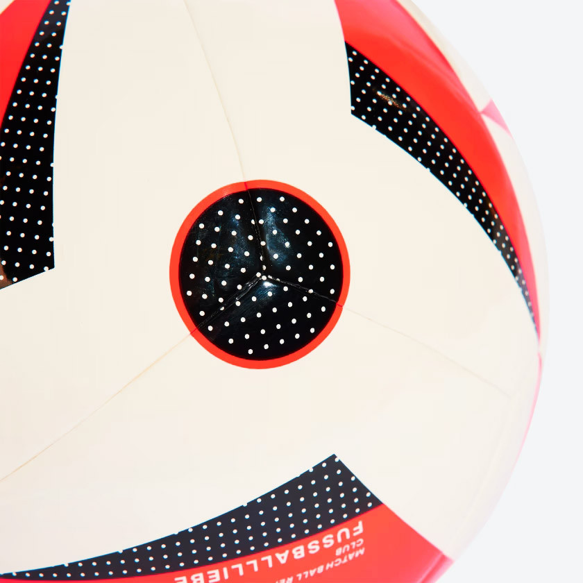 Мяч футбольный Adidas Euro24 Club IN9372, р.4, ТПУ, 12 пан., маш.сш., бело-красно-черный 840_840
