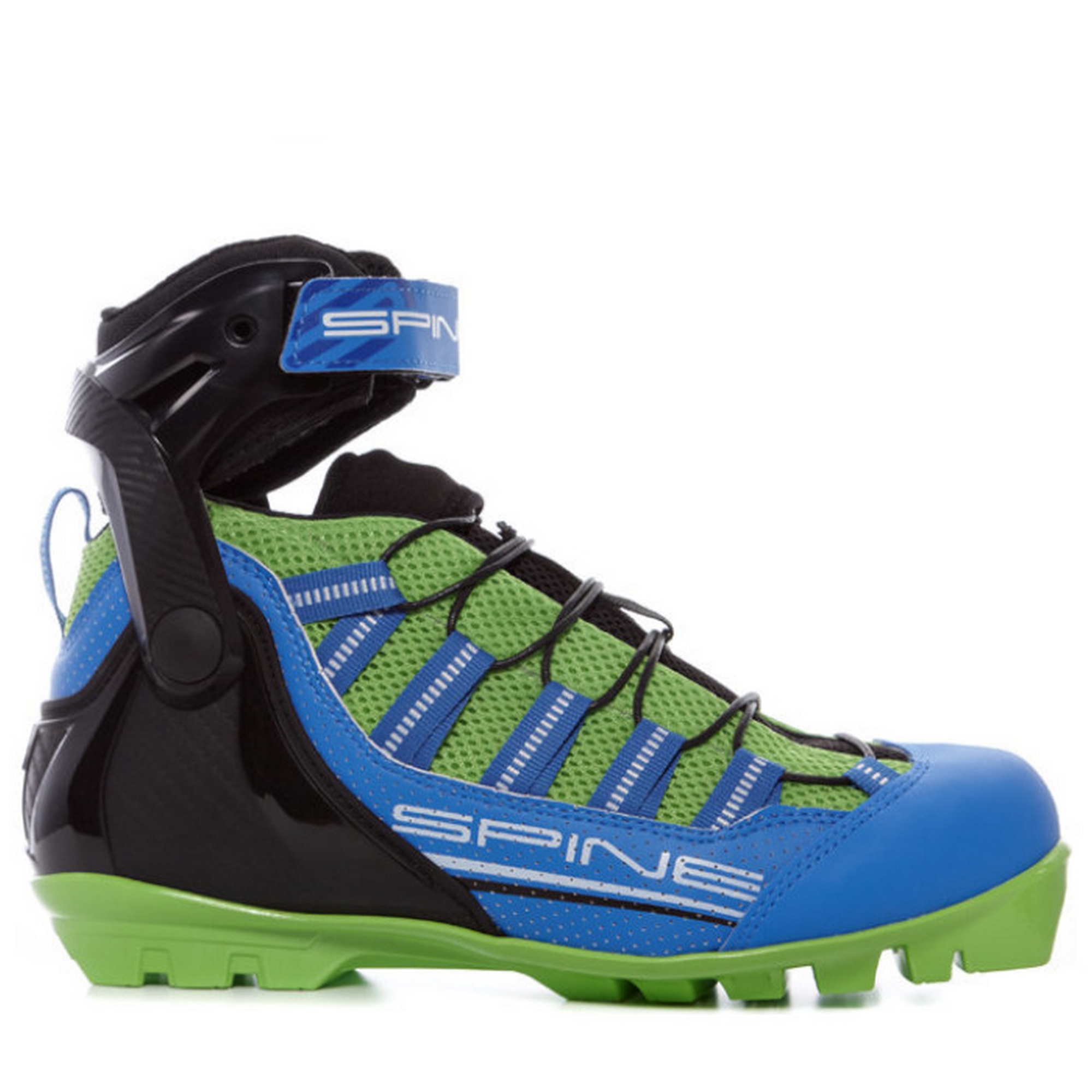 Лыжероллерные ботинки Spine SNS Concept Skiroll Skate 6/1-21 синий\зеленый 2000_2000