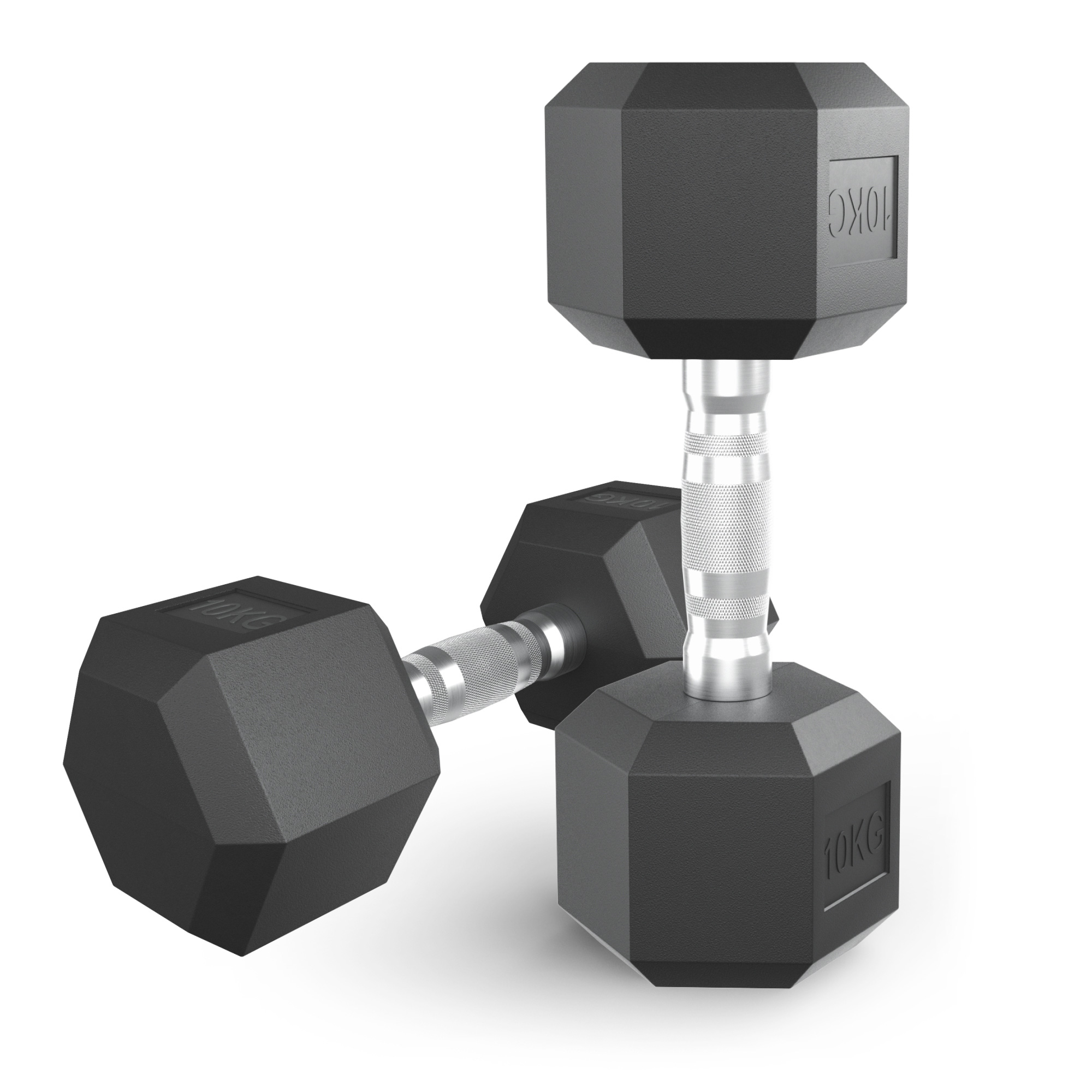 Гантель гексагональная обрезиненная 10 кг UnixFit DBHEX10x2 2 шт 2000_2000