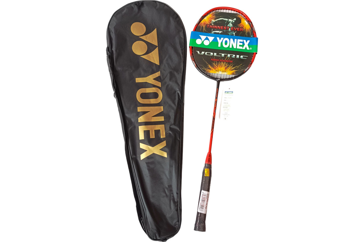 Ракетка для бадминтона в чехле Yonex Replika E43165-2 красно\черный 1200_800