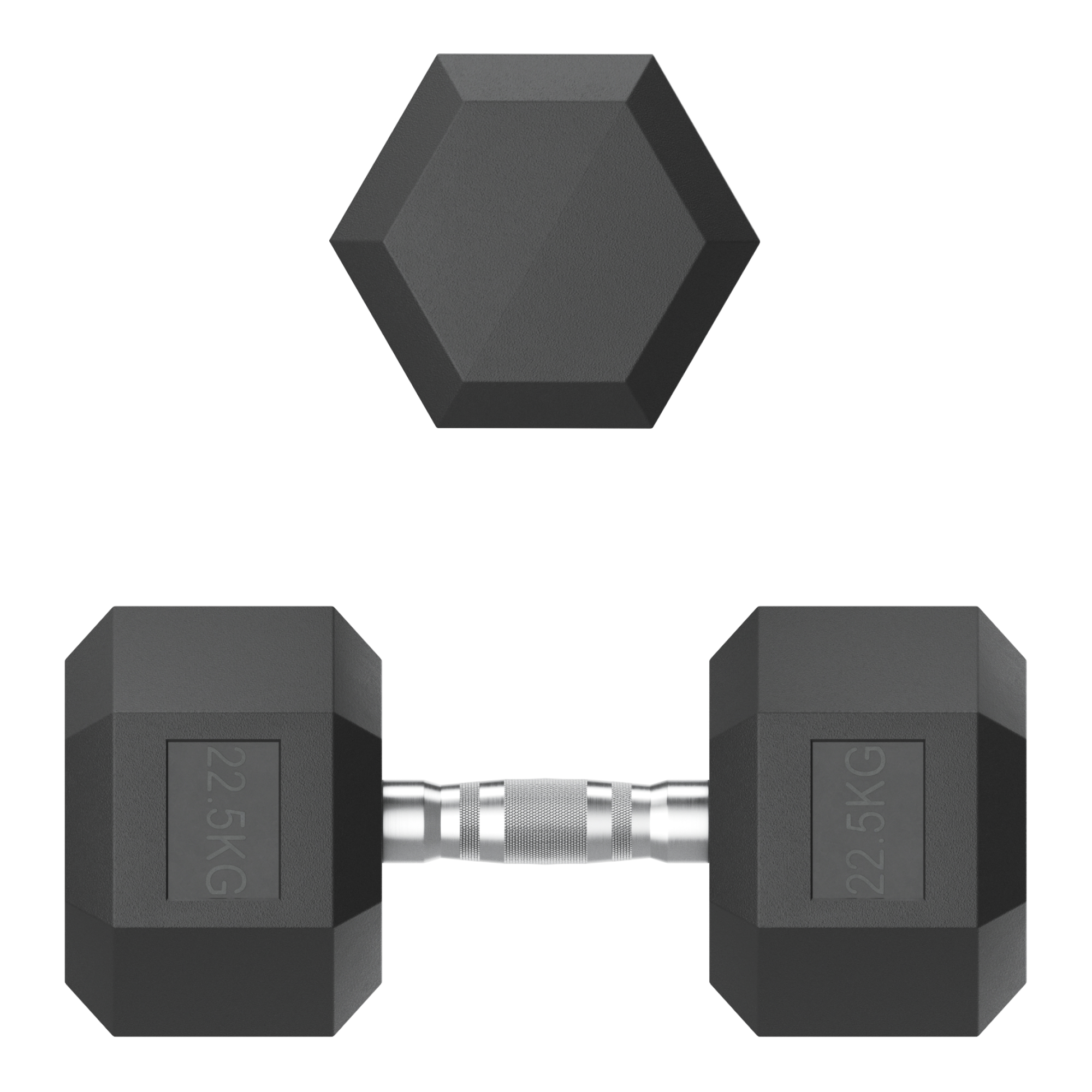 Гантель гексагональная обрезиненная 22,5 кг UnixFit DBHEX22_5x2 2 шт 2000_2000