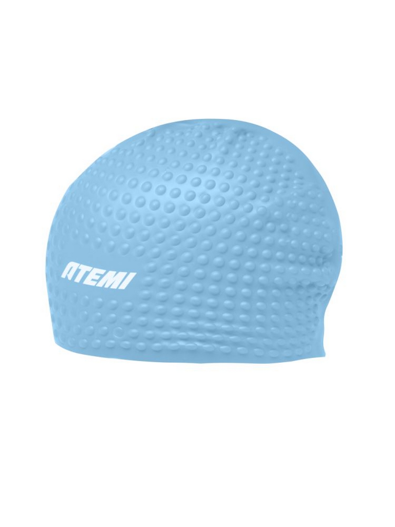 Шапочка для плавания Atemi bubble cap Light blue FBC1LBE голубой 1500_2000