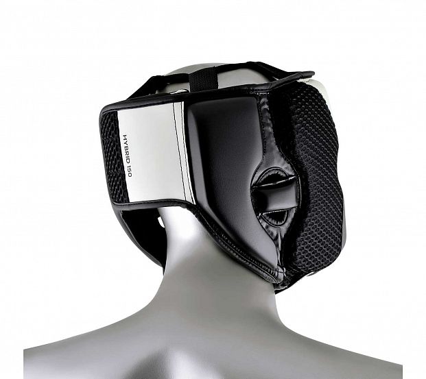 Шлем боксерский Adidas Hybrid 150 Headgear adiH150HG бело-черный 621_553