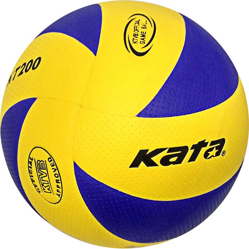 Мяч волейбольный Kata C33283 р.5 желто-синий 800_800