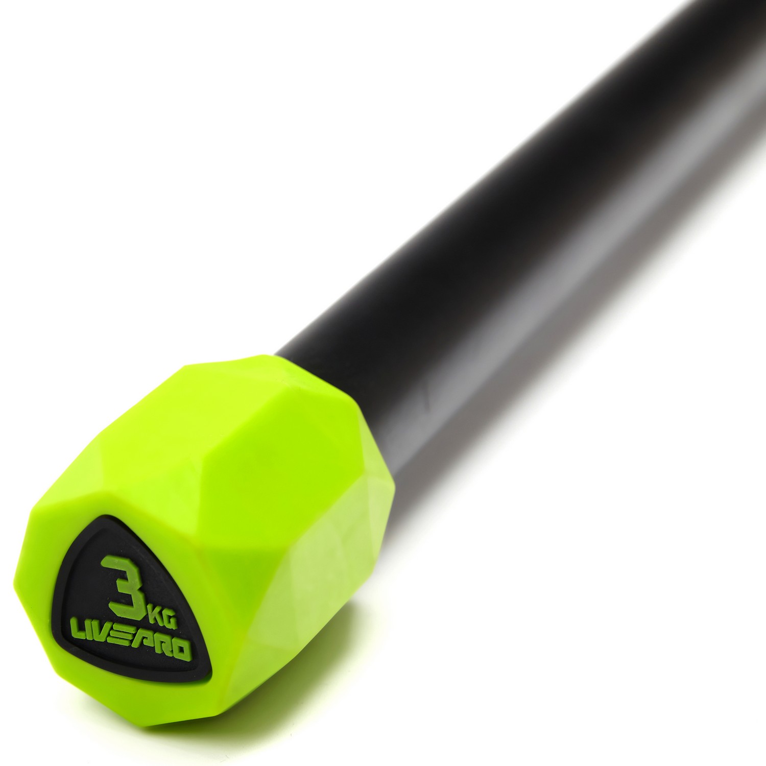 Гимнастическая палка Live Pro Weighted Bar LP8145-3 3 кг, зеленый/черный 1500_1500